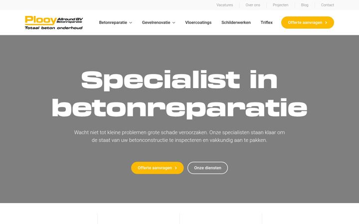 Screenshot of betonreparatie.nu
