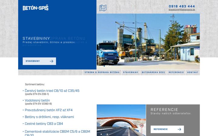 Screenshot of betonspis.sk