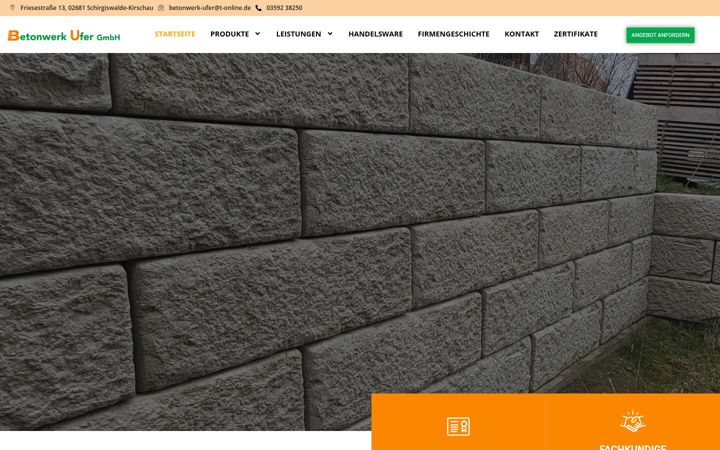 Screenshot of betonsteine-bautzen.de