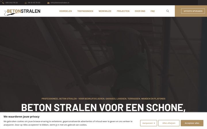 Screenshot of betonstralen.nl