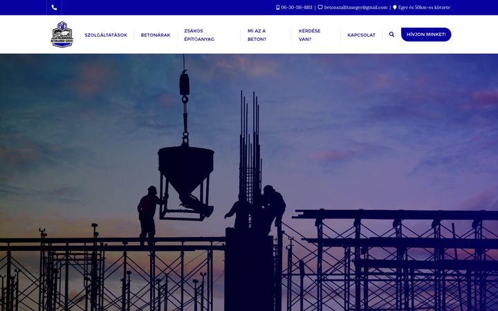 Screenshot of betonszallitaseger.hu