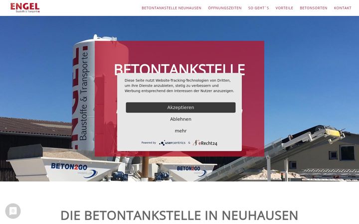 Screenshot of betontankstelle-neuhausen.de