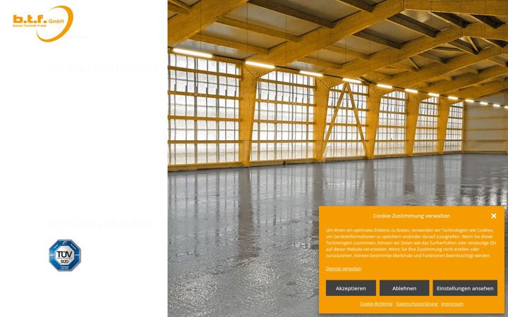 Screenshot of betontechnik-frank.de