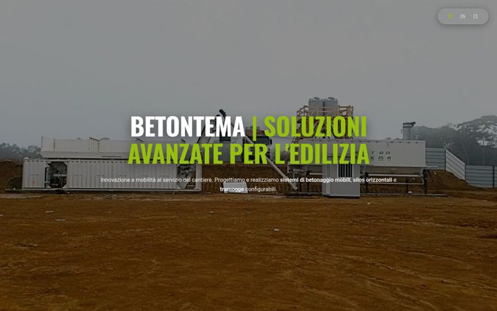Captură de ecran a betontema.com