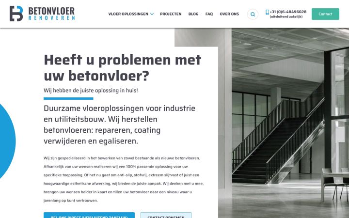 Screenshot of betonvloerrenoveren.nl