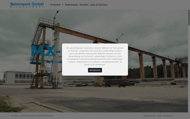 Screenshot of betonwerk-mil.de