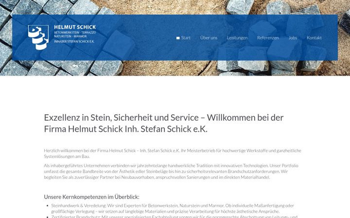 Screenshot of betonwerkstein-schick.de