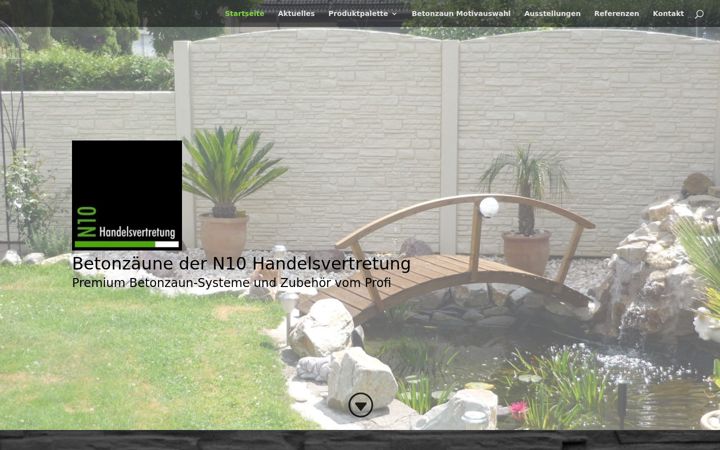 Screenshot stránky betonzaun-neu.de