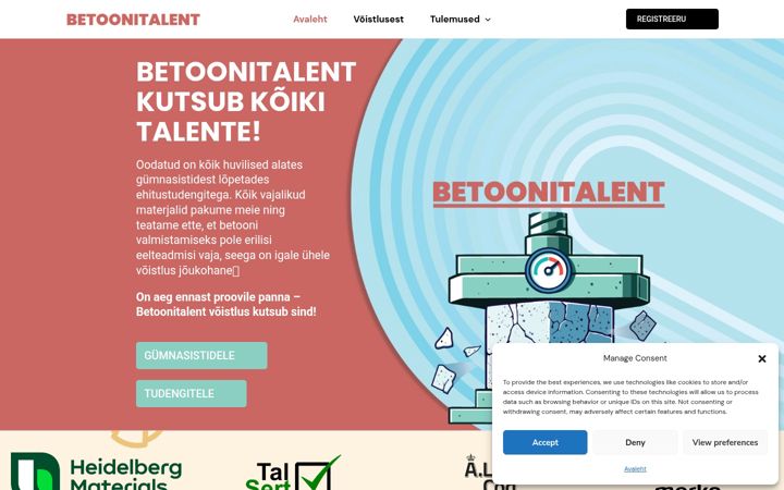 Screenshot of betoonitalent.ee
