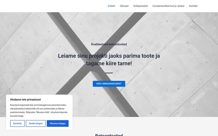 Screenshot of betoontooted.ee