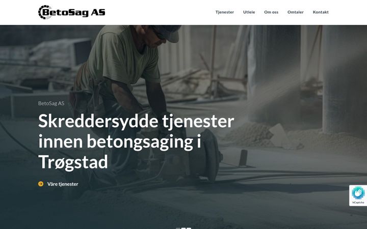Screenshot of betosag.no