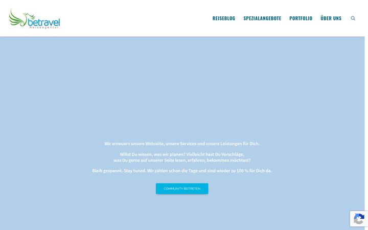 Screenshot stránky betravel.de