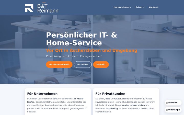 Screenshot of betreimann.de