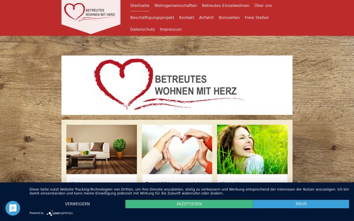 Screenshot του betreutes-wohnen-mit-herz.de