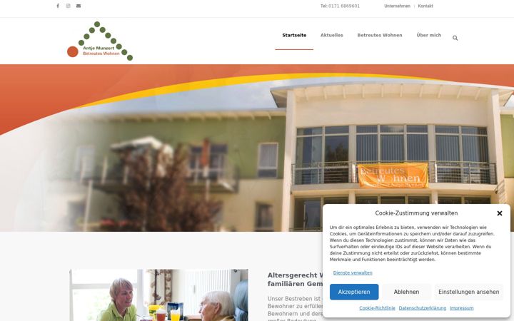 Screenshot του betreutes-wohnen-munzert.de