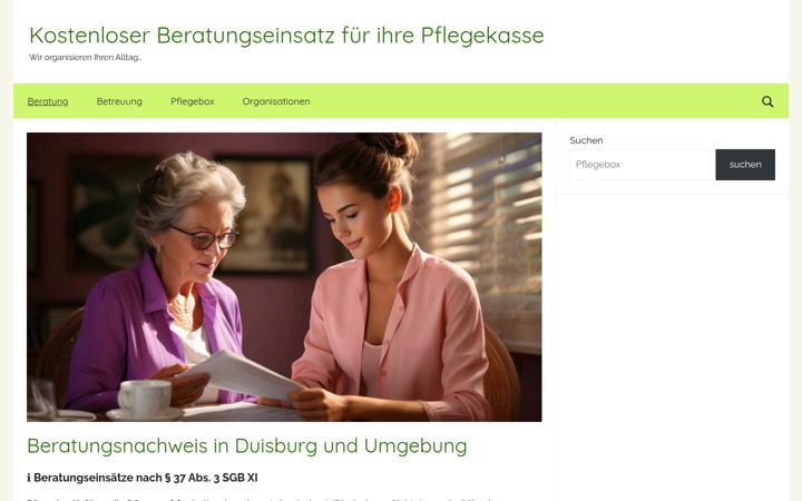 Screenshot του betreuung-duisburg.de