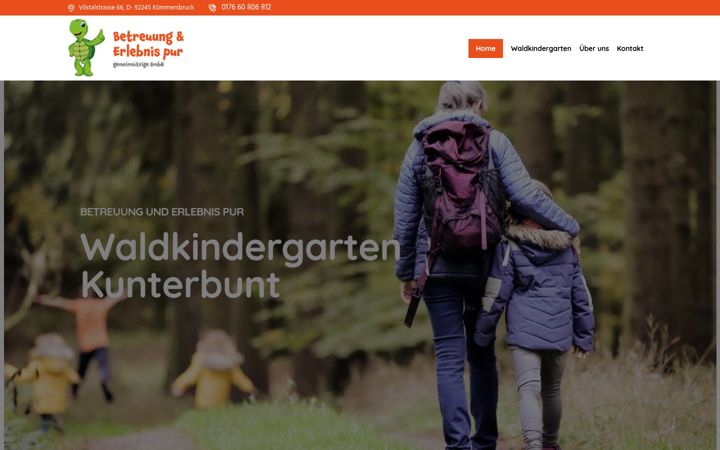 Screenshot του betreuung-erlebnis.de