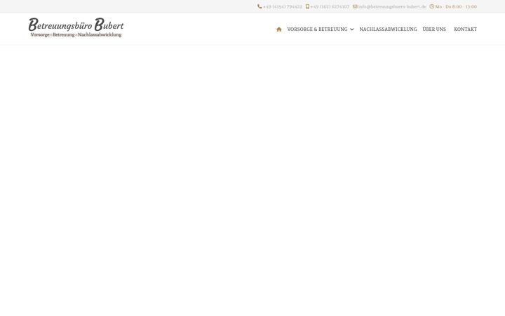 Screenshot of betreuungsbuero-bubert.de