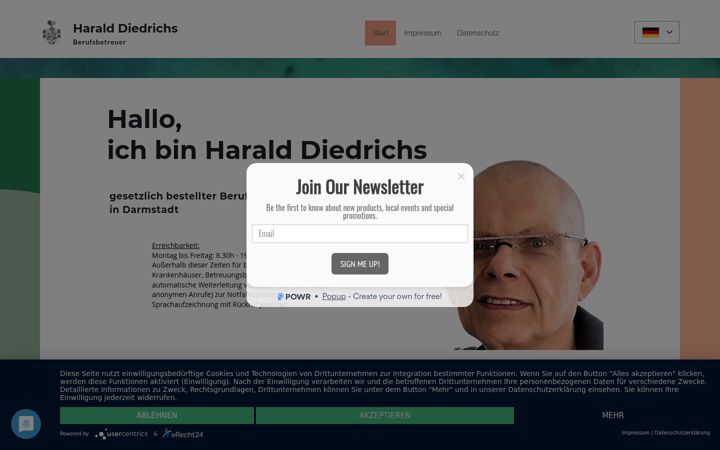 Screenshot of betreuungsbuero-diedrichs.com