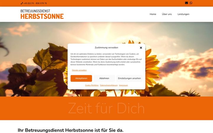 Screenshot του betreuungsdienst-herbstsonne.de