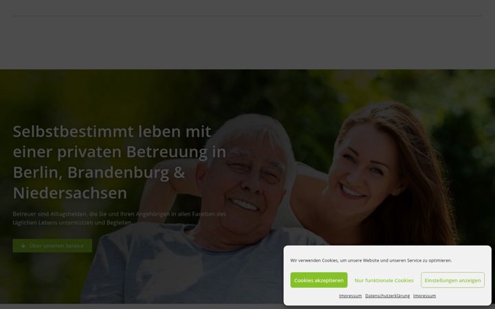 Screenshot of betreuungsmobil.de