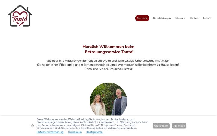 Screenshot of betreuungsservice-tanto.de
