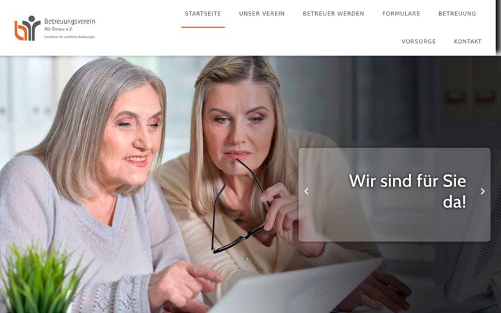 Screenshot of betreuungsverein-ad.de