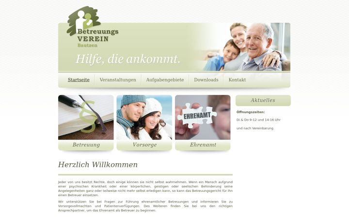 Screenshot του betreuungsverein-bautzen.de