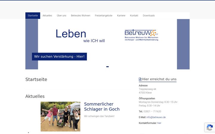 Screenshot of betreuwo.de