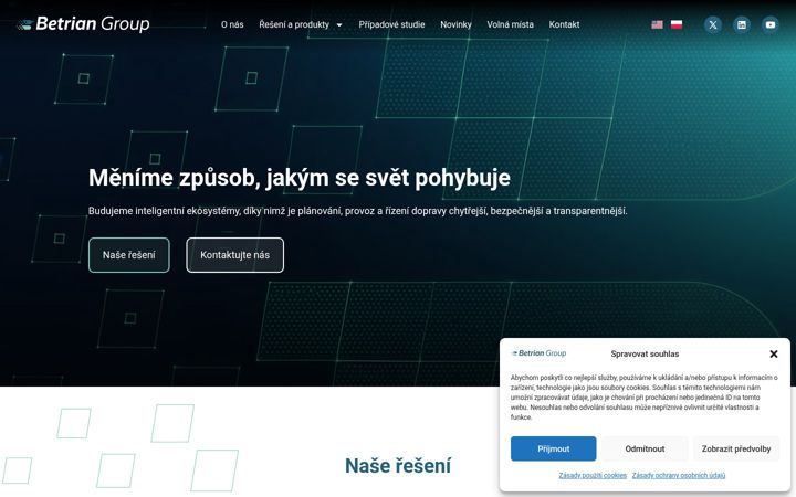 Zrzut ekranu betriangroup.cz