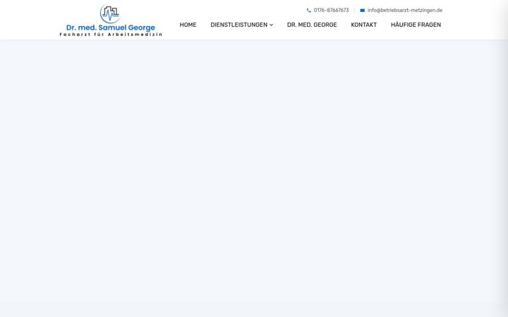Screenshot of betriebsarzt-metzingen.de