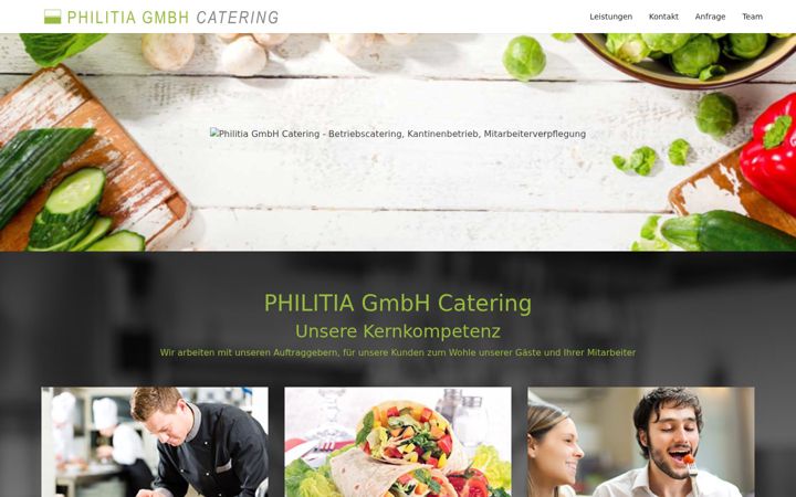 Screenshot of betriebscatering-philitia.de