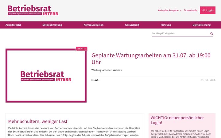Screenshot of betriebsrat-intern.de