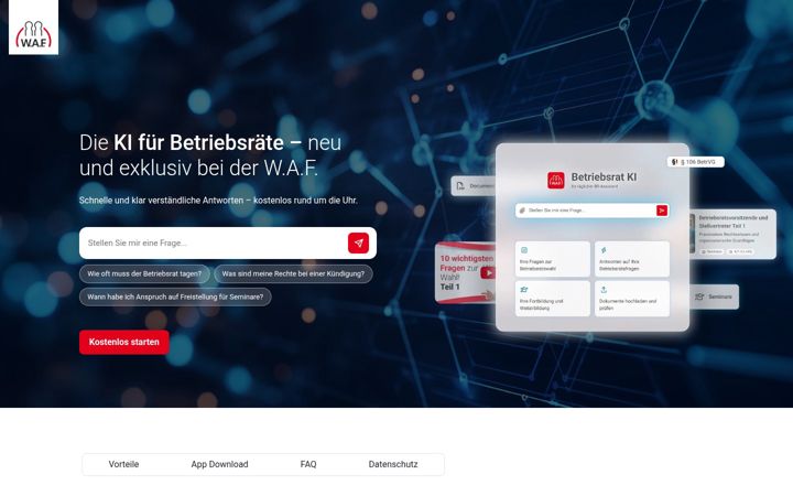 Screenshot of betriebsrat.ai