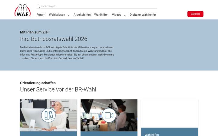 Zrzut ekranu betriebsratswahl.de