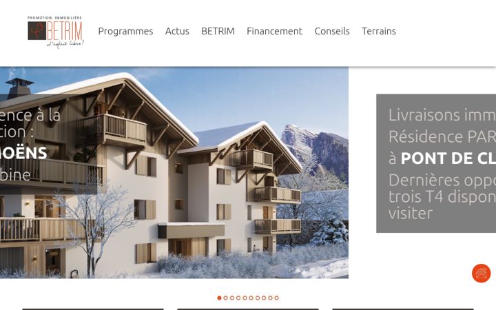 Screenshot of betrim.immo