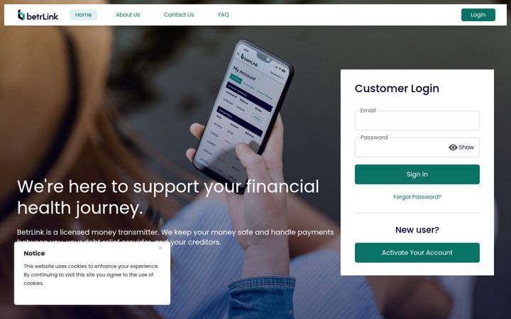 Screenshot of betrlink.com