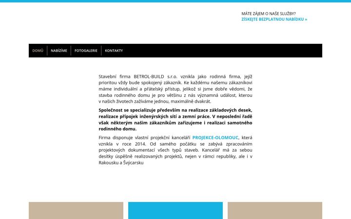 Screenshot of betrol-build.cz