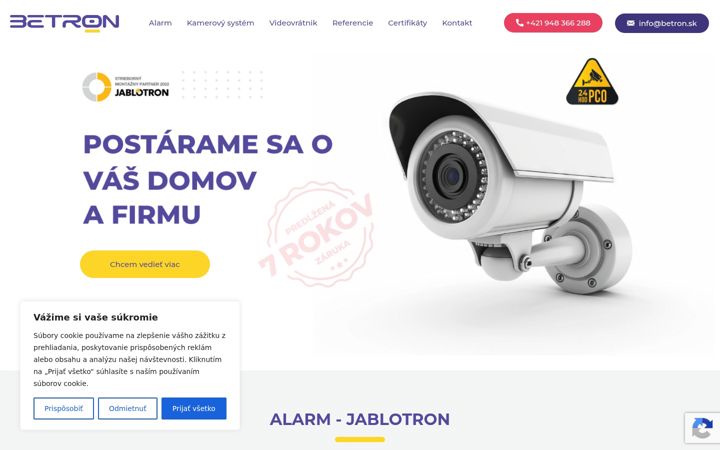 Screenshot of betron.sk
