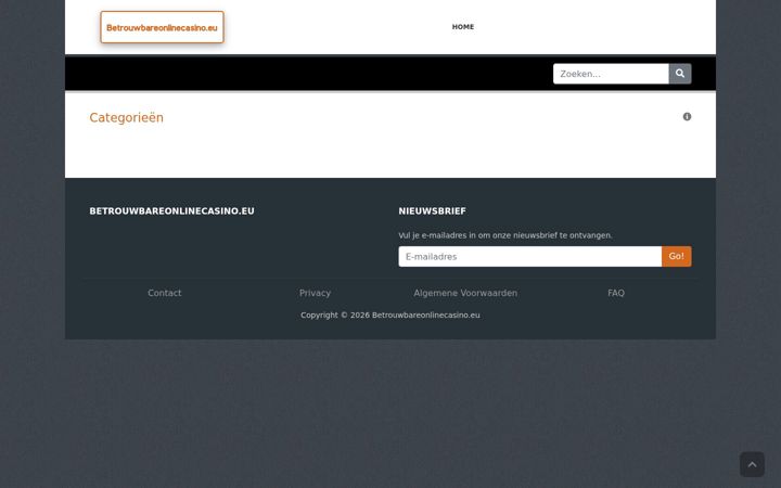 Screenshot of betrouwbareonlinecasino.eu