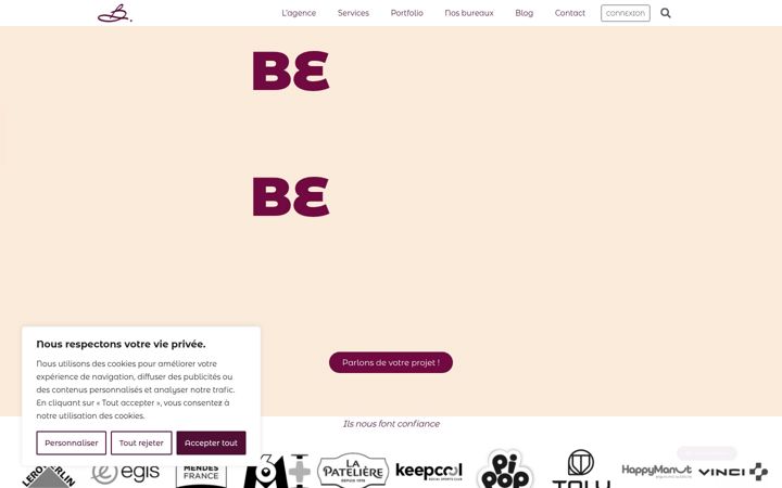 Screenshot of betrue.fr