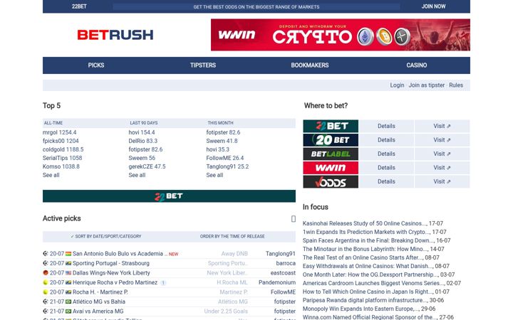 Screenshot of betrush.com