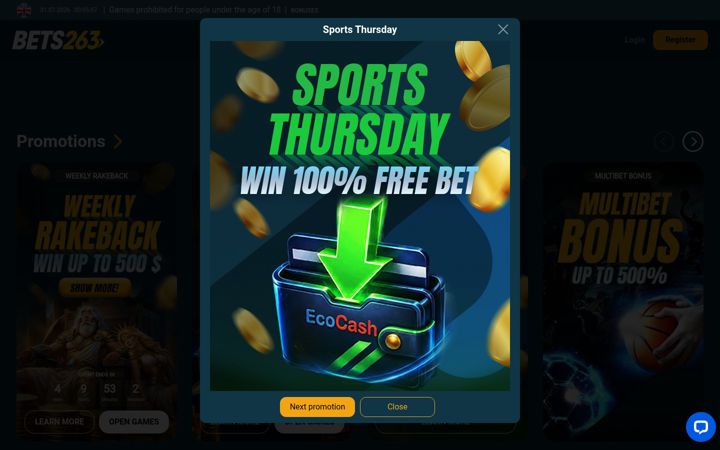 Screenshot of bets263.co.zw