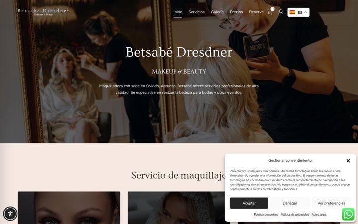 Screenshot of betsabedresdner.es