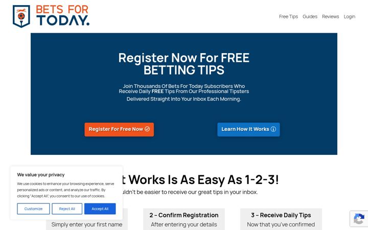 Screenshot of betsfortoday.com