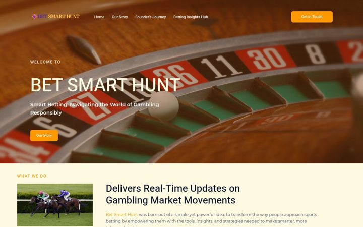 Screenshot of betsmarthunt.com