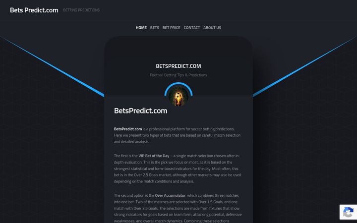 Screenshot of betspredict.com