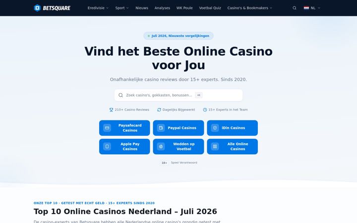 Screenshot of betsquare.com