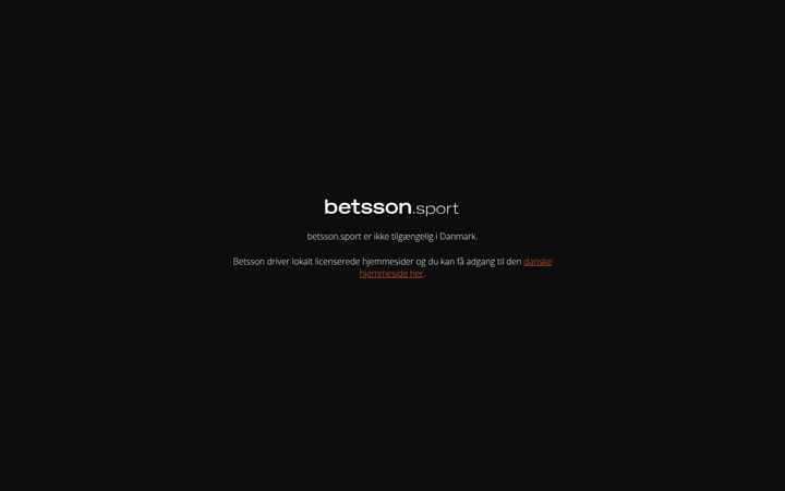Screenshot of betsson.sport