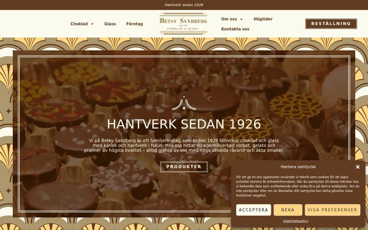Screenshot of betsysandberg.se